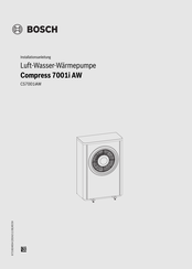 Bosch CS7001iAW Installationsanleitung