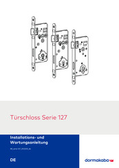 dormakaba 127/WZ/FB Installations- Und Wartungsanleitung