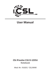 CSL C16 i5-1235U Bedienungsanleitung