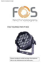 Fos Technologies TOURING PAR IP HEX Handbuch