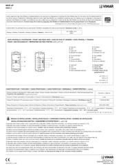 Vimar NEVE UP 09591.0 Kurzanleitung