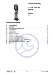 Grundfos CR 3 Serviceanleitung