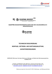 Eldom Invest 72425 Garantiebedingungen