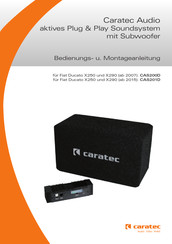 Caratec CAS200D Bedienungs- Und Montageanleitung