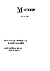 M-system MVW 680 Bedienungsanleitung