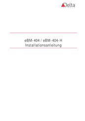 Delta Controls eBM-404 Installationsanleitung