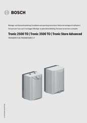 Bosch Tronic Store Advanced Montage- Und Gebrauchsanleitung