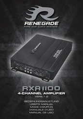 Renegade RXA 1000D Bedienungsanleitung