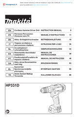 Makita HP331DSAP1 Betriebsanleitung