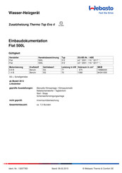 Webasto Thermo Top Evo 4 Einbaudokumentation
