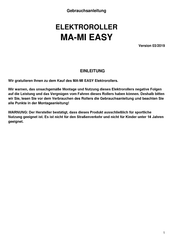 Mami Easy Gebrauchsanleitung