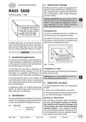 Siko MA05 Benutzerinformation