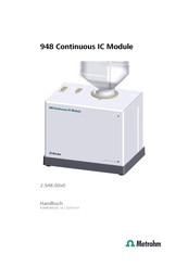 Metrohm 948 Continuous IC Module Handbuch
