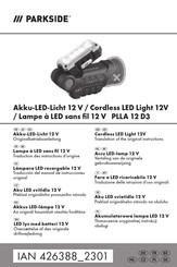 Parkside PLLA 12 D3 Originalbetriebsanleitung