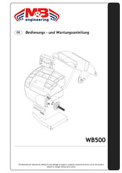 M&B Engineering WB500 Bedienungs- Und Wartungsanleitung