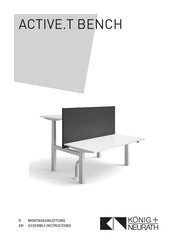 König+Neurath ACTIVE.T BENCH Montageanleitung