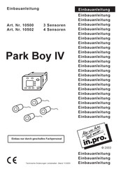 INPRO Park Boy IV Einbauanleitung