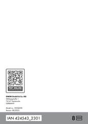 Auriol 424543 2301 Bedienungs- Und Sicherheitshinweise