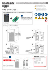 socomec ITY3-TW060LB Installationshandbuch Und Bedienungsanleitung