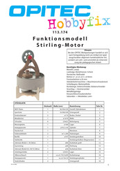 Opitec Hobbyfix 112.174 Bedienungsanleitung