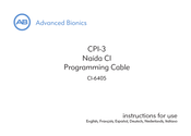 Advanced Bionics CPI-3 Bedienungsanleitung