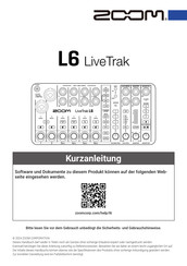 Zoom L6 LiveTrak Kurzanleitung