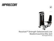 Precor RESOLUTE STRENGTH SELECTORIZED LINE RSL 623 Montageanleitung