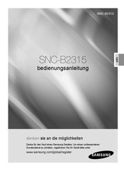 Samsung SNC-B2315 Bedienungsanleitung