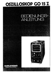 Grundig GO 15 Z Bedienungsanleitung