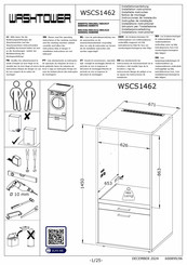 Washtower WSCS1462 Installationsanleitung