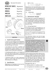 Siko MRF320 Benutzerinformation