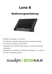 Zoomax Luna 8 Bedienungsanleitung