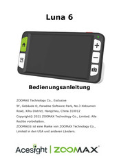 Zoomax Luna 6 Bedienungsanleitung