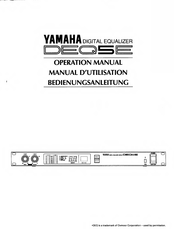 Yamaha DEQ5E Bedienungsanleitung