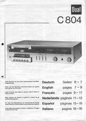 Dual C 804 Bedienungsanleitung