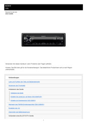 Sony DSX-GS80 Bedienungsanleitung