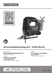 Parkside PSTDA 20-LI B3 Originalbetriebsanleitung