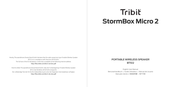 tribit StormBox Micro 2 Benutzerhandbuch