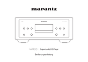Marantz SACD 10 Bedienungsanleitung