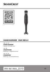 Silvercrest SSM 200 A1 Bedienungs- Und Sicherheitshinweise