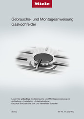Miele KM 2356-1 Gebrauchs- Und Montageanweisung