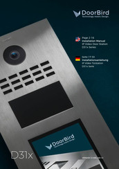 DoorBird D31TDH Installationsanleitung
