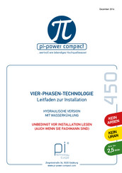 PI Power Compact 450 Anlage Bedienungsanleitung