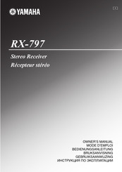 Yamaha RX-797 Bedienungsanleitung