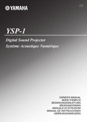 Yamaha ysp-1 Bedienungsanleitung