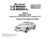 Lexus LS 600h 2007 Handbuch