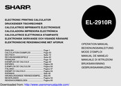 Sharp EL-2910R Bedienungsanleitung