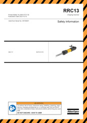 Atlas Copco RRC13 serie Sicherheitshinweise