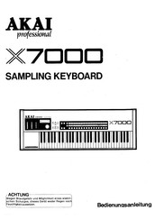 Akai Professional X7000 Bedienungsanleitung
