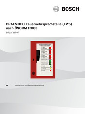Bosch PRAESIDEO Installations- Und Bedienungsanleitung